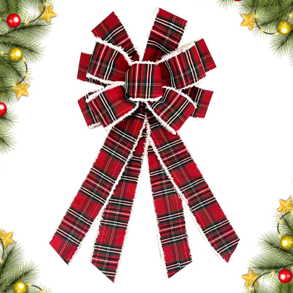 Lazo para manualidades navideñas de tamaño grande para renovar el árbol de Navidad en casa