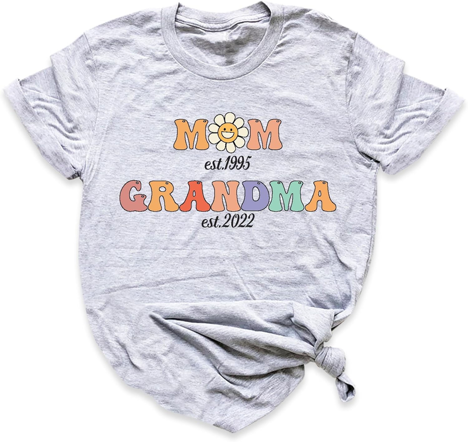 Personalized Mom Grandma Est Shirt T-Shirt, Est Custom Grandma T-Shirt, Gift For Grandma, Grandma To Be Shirt, New Grandma Shirt, Baby Announcement Tee, Christmas Grandma Gift Shirt, Mothers Day Tee - Image 6
