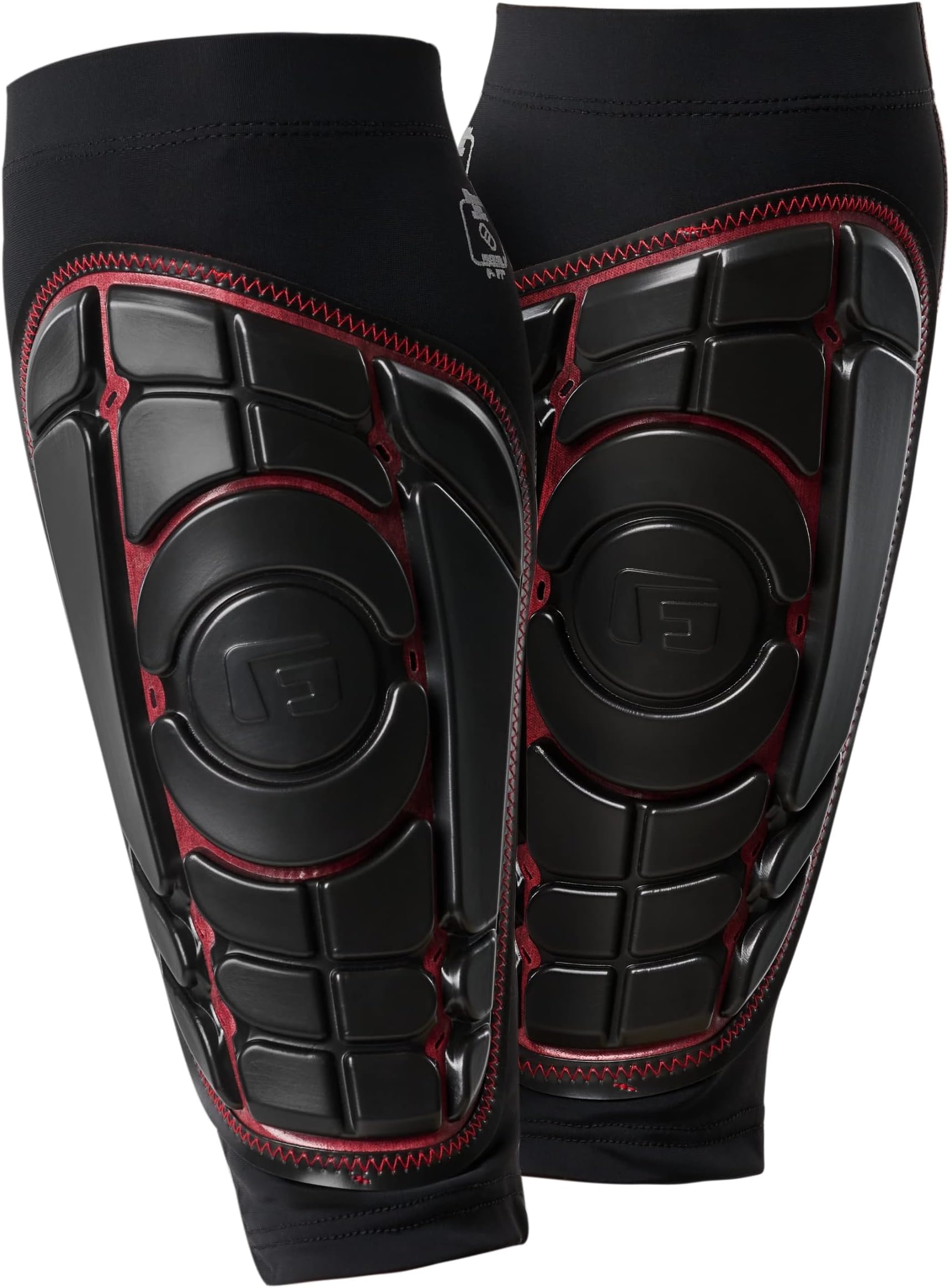 G-FormMen's Pro-S Elite Shin Guard for Football Shin Pads, Kickboxing, Hockey Providing Extended High Impact Protection and Enhanced Flexibility - Black and Yellow