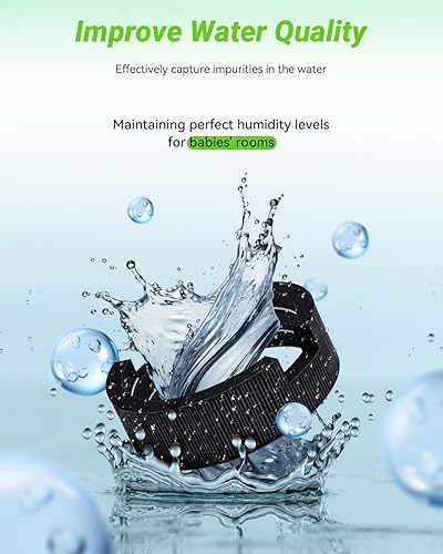 Miniatura 3 de Filtro de mecha de repuesto compatible con humidificador evaporativo LEVOIT Sprout para dormitorio bebé con filtros dobles para aire y agua