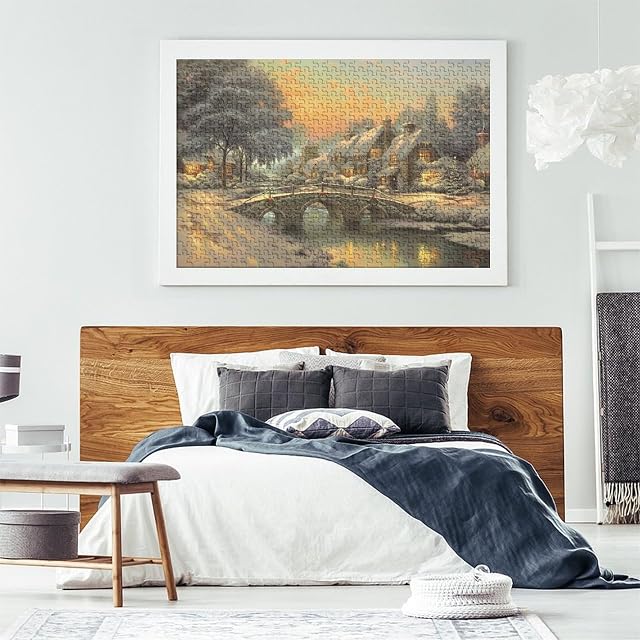 Foto 7 de 8 de Tomás Kinkade Puzzles para Adultos, Rompecabezas Arte De Madera De 1000 Piezas