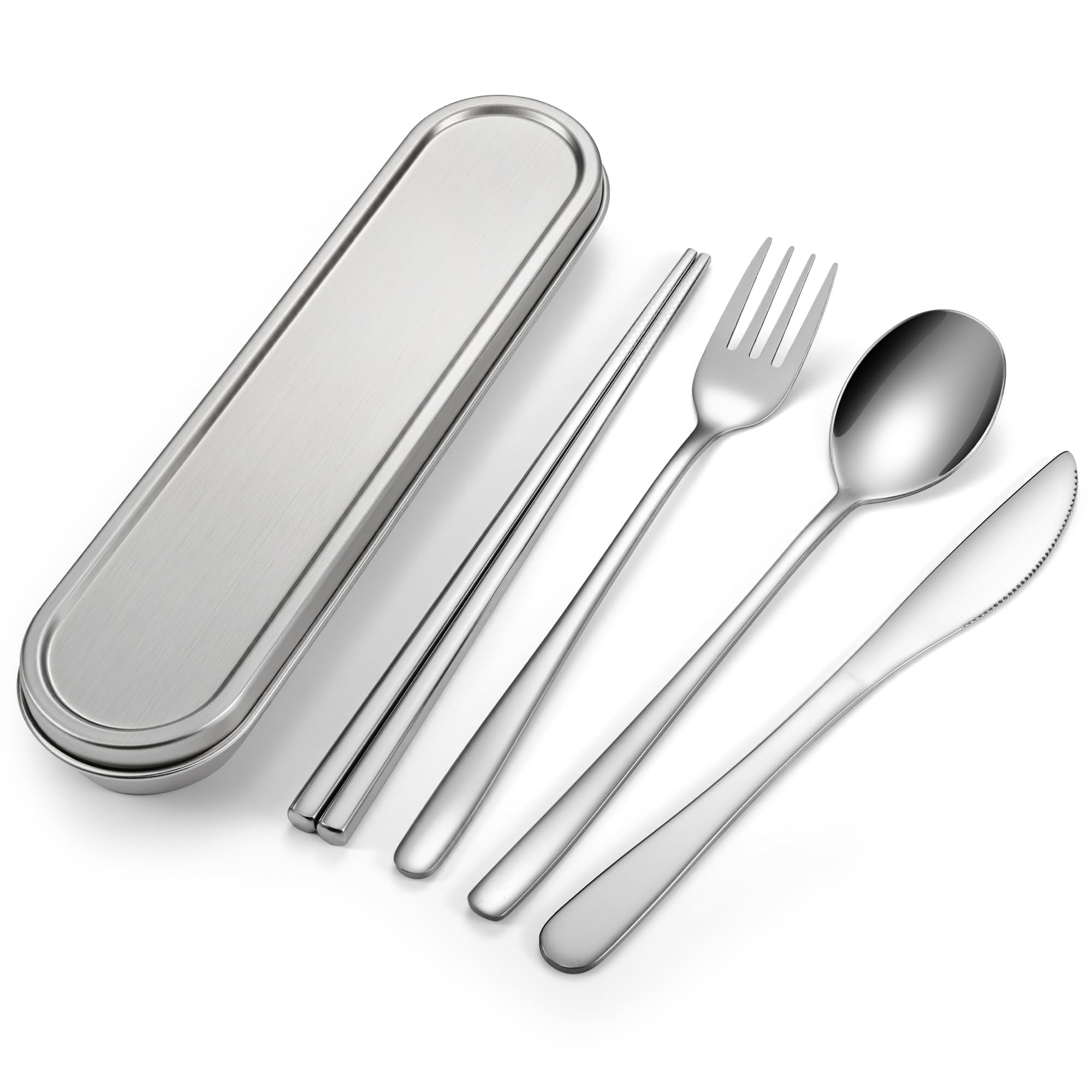 Travel Cutlery Set - Stainless Steel Camping Utensils -1