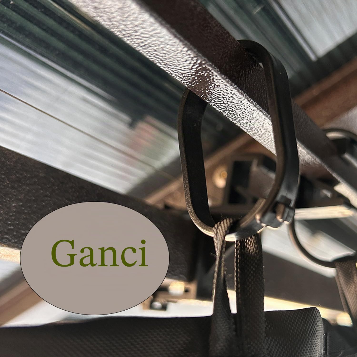 Zanzariera per Gazebo 3x3, Esterno Zanzariera Universale da Giardino Patio, 4 Pannelli Pareti Laterali con Cerniera Impermeabile per Pergolato e Pergola (Nero, 3x3 M)