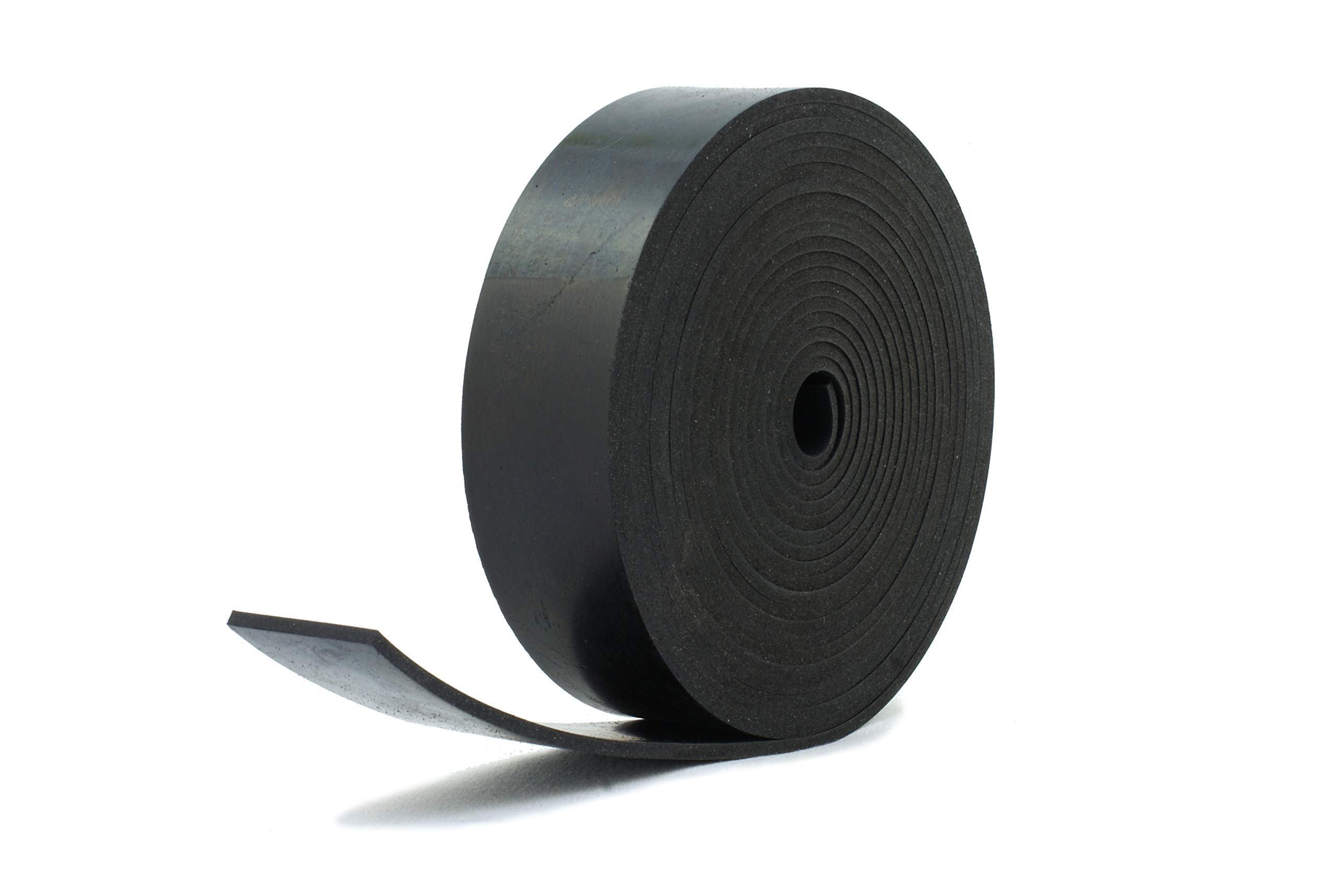 Solid Neoprene Black Rubber Strip 40mm wide x 4mm thick x 5m long