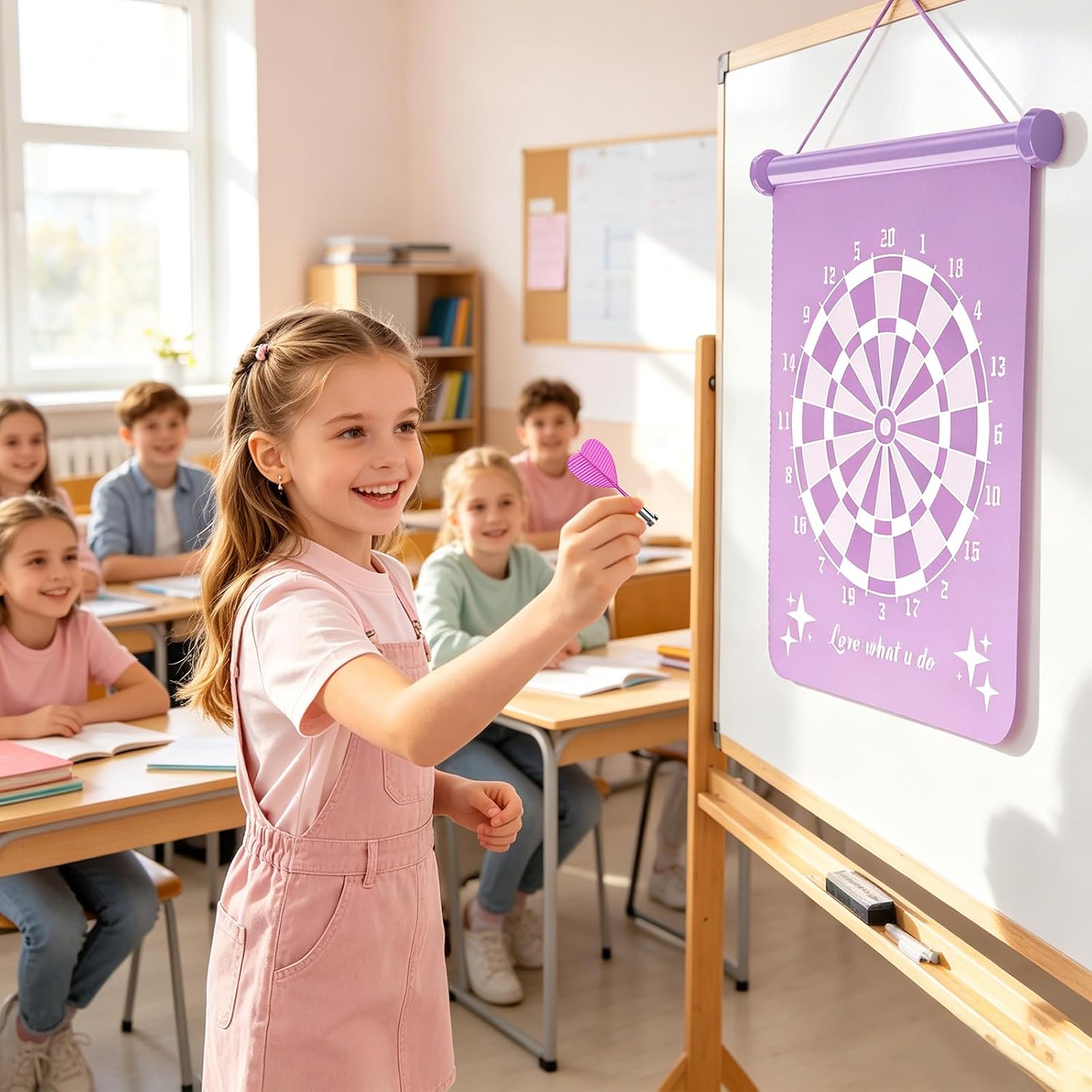 Gitus Magnetic Dart Board Games for Teen Girls with 12 Darts, Gifts for 8 9 10 11 12 13 14 Year Old Girls Teen Girl Gifts Trendy Stuff Kids Girls Room Home Bedroom Purple Decor