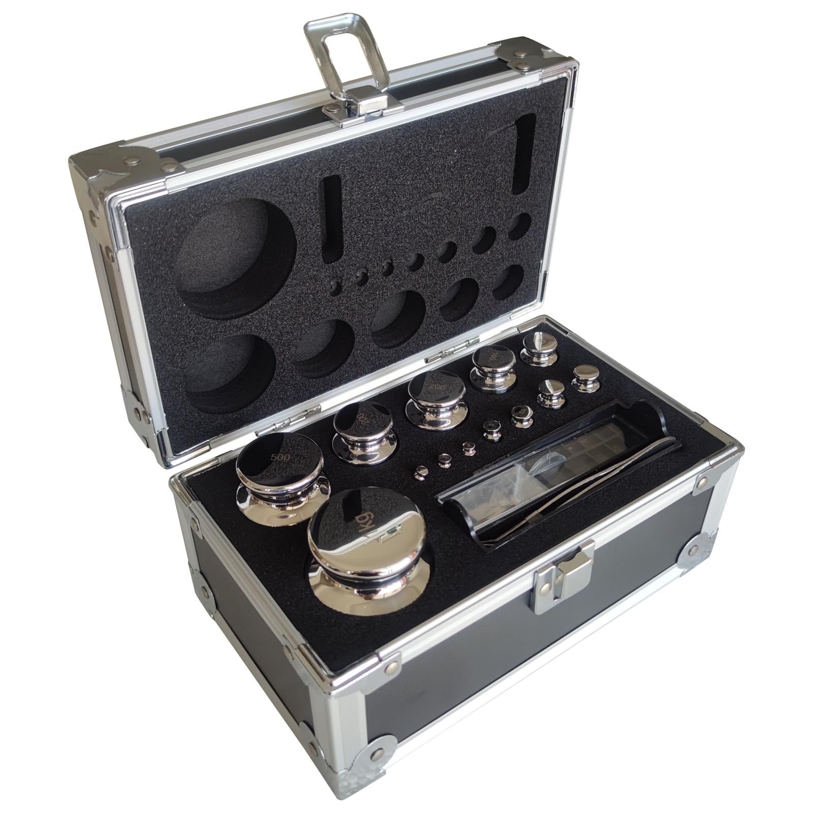 Banfluxion Calibration Weight Kit 1mg-1kg Balance Scale Weights 25pcs 304 Stainless Steel