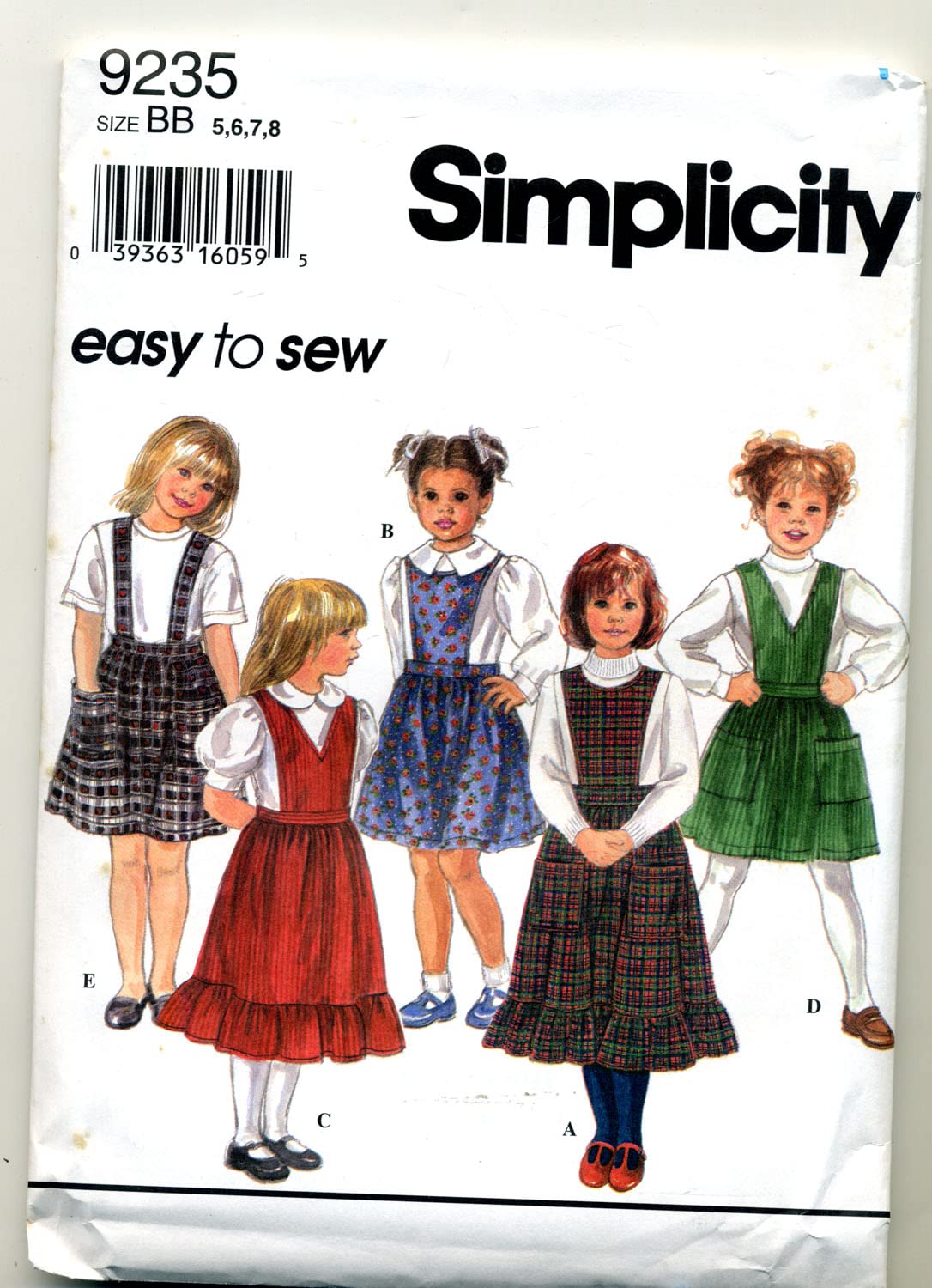 Patron Simplicity 9235 Size BB de coupe ajustée et finitions soignées