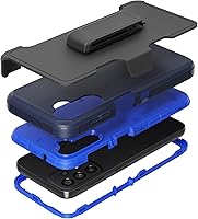Vista 8 de Funda compatible con Samsung Galaxy A14 5G, con clip para cinturón, resistente, a prueba de golpes, protección de cuerpo completo, con función atril