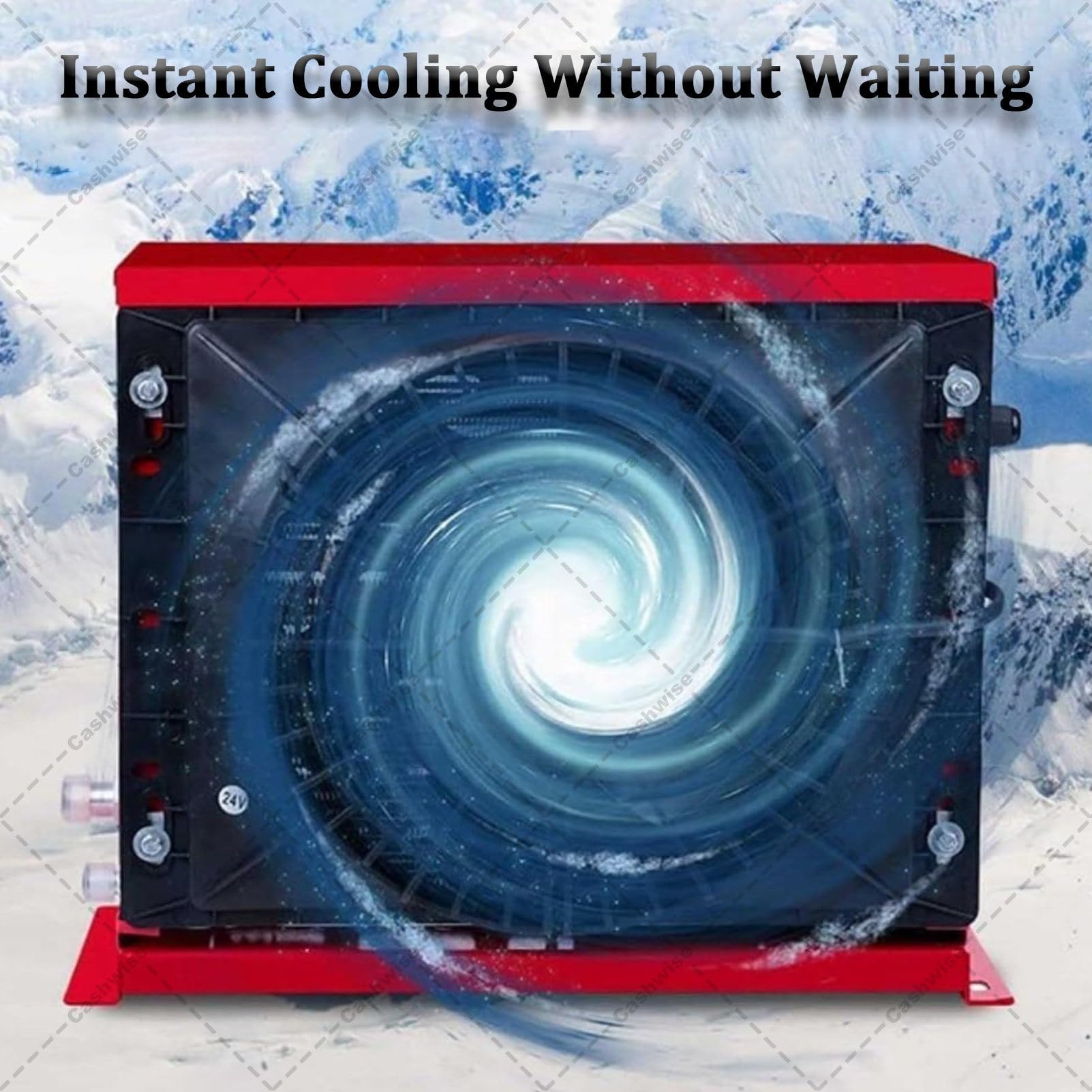 Condizionatore d'aria split per camper, unità di climatizzazione elettrica per camion, climatizzatore per cabina camion, raffreddamento rapido e silenzioso, unità di climatizzazione split Black-12V