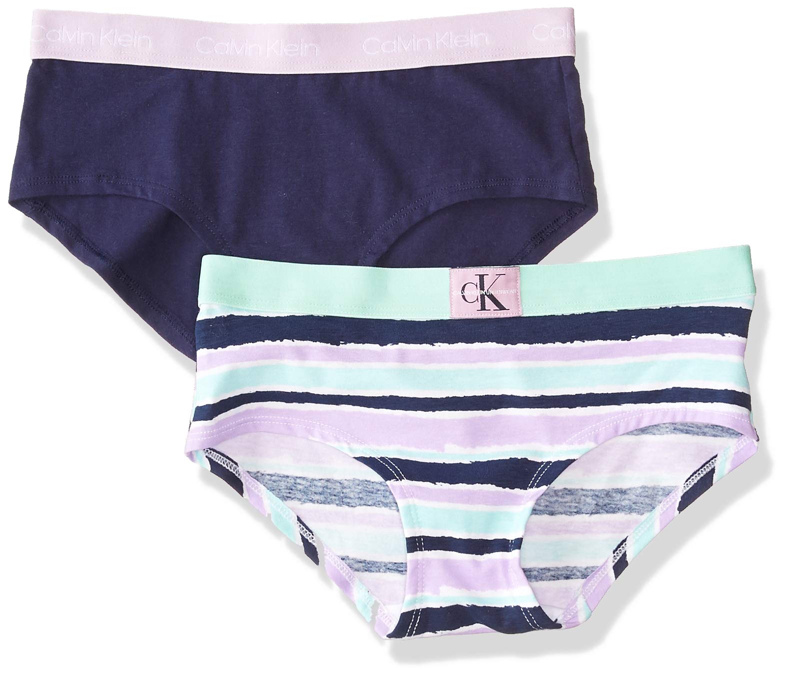 Calvin Klein Girls' Little Modern Cotton Hipster Underwear, Multipack