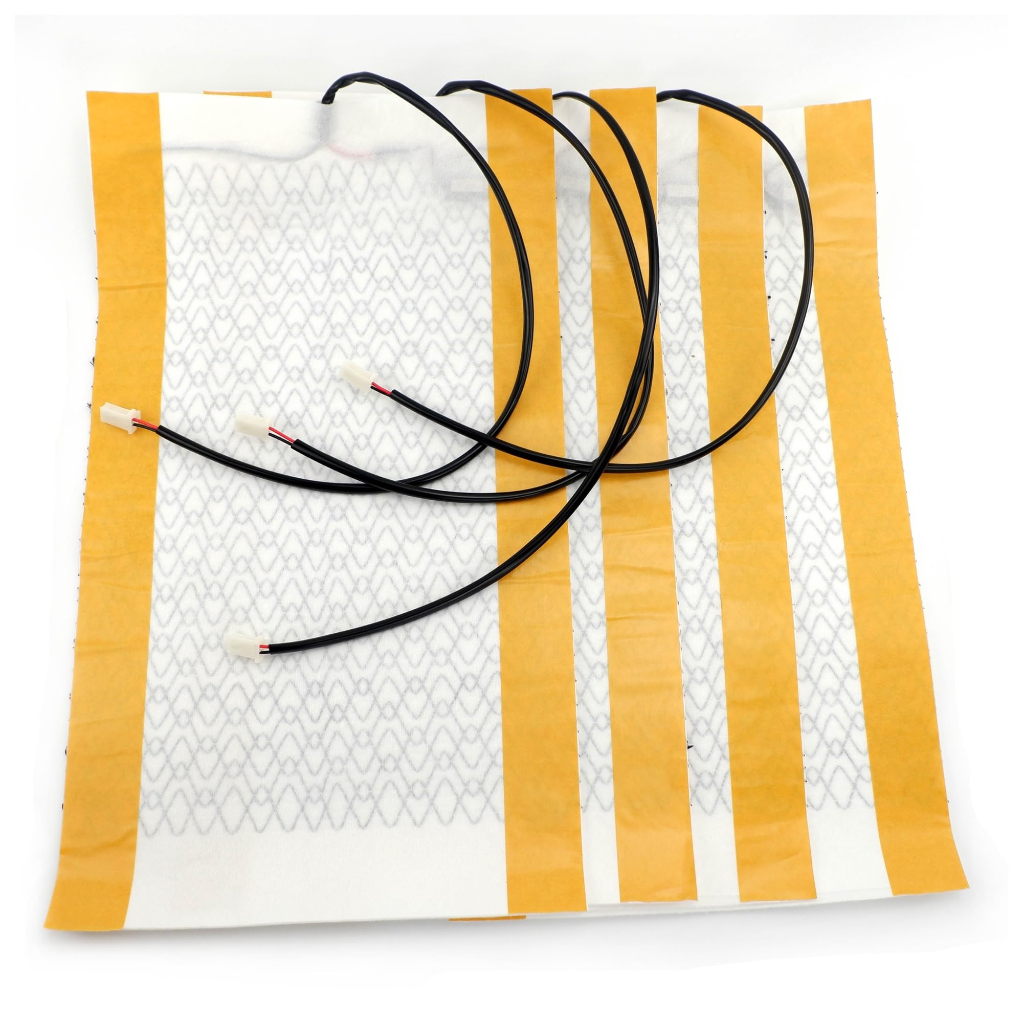 12V 4 Uds 2 Set 2 uds 1set 1pc Fibra de Carbono Asiento calefactable Almohadillas calentadoras de Invierno Cubiertas universales for Coche (Color : 4pcs (2 Sets))
