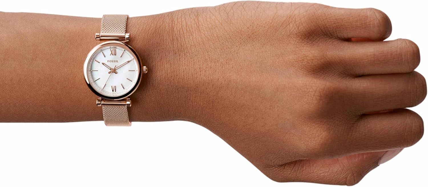 Fossil Women's Carlie Quartz Stainless Steel Three-Hand Watch - Image 3