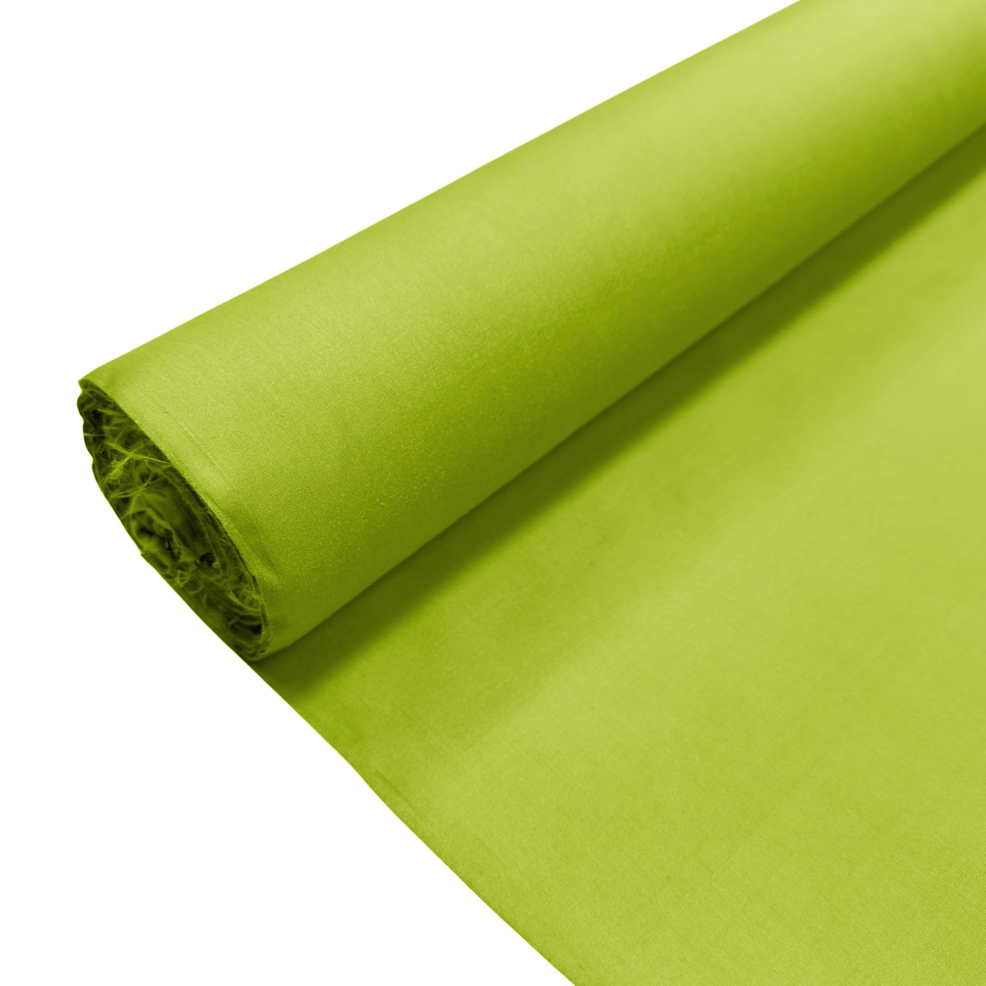 Lime Plain Polycotton Fabric Dress Craft Poly Cotton Material | 3 Metre (300cm x 112cm) | Soft Poly Cotton for Sewing, Dressmaking, Crafts, Bunting & Lining