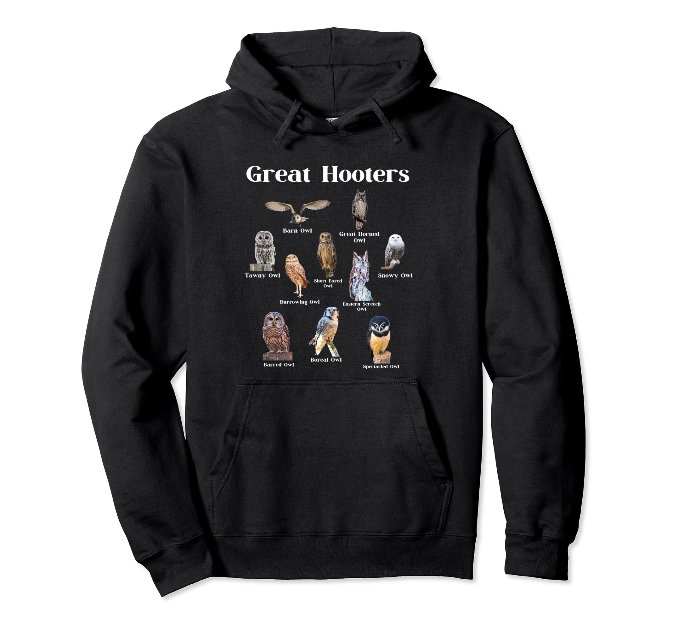 Great Hooter Funny Owl Lover Birding Birdwatcher Dad Joke Pullover Hoodie