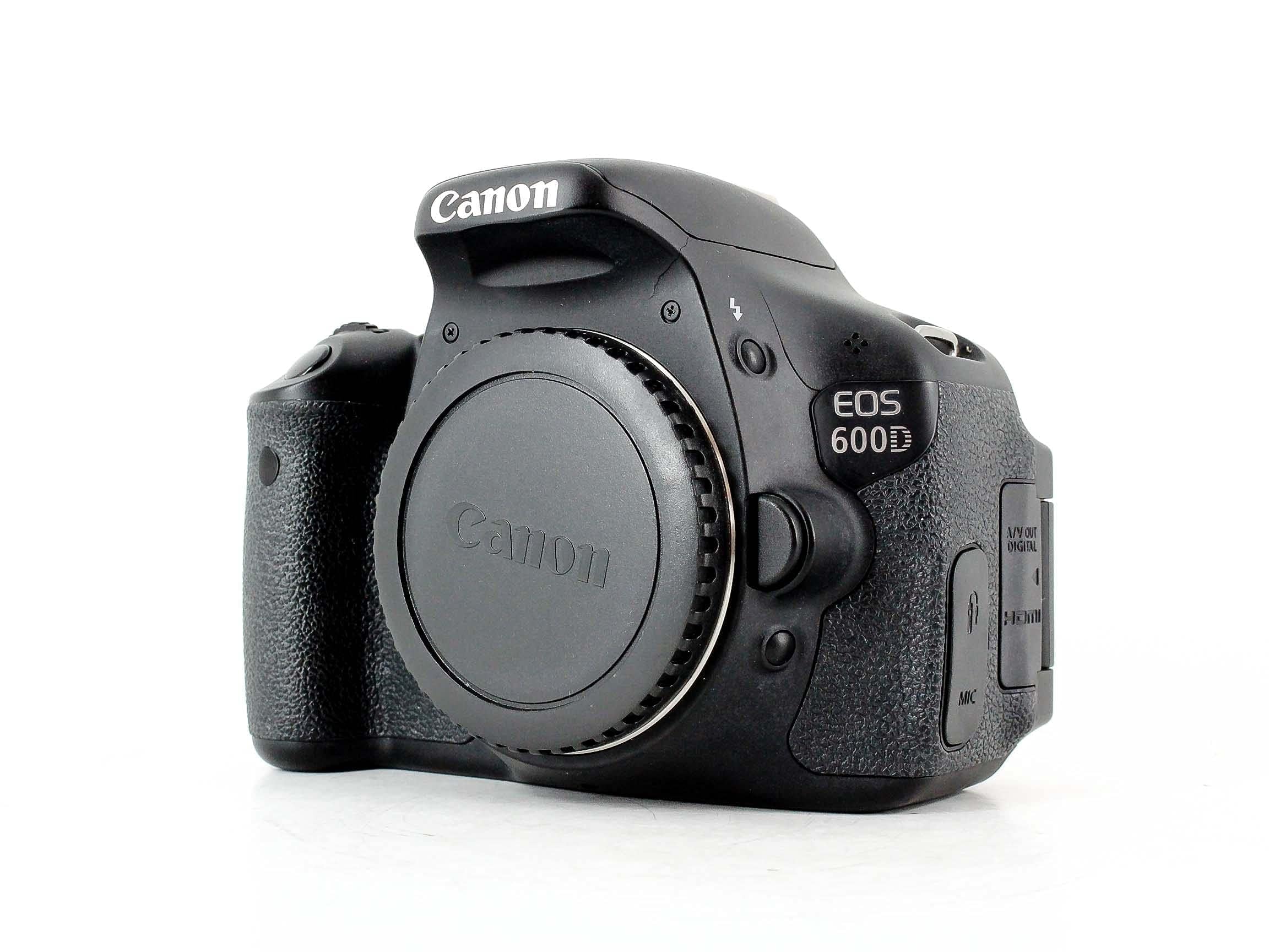 Canon EOS 600D - Cámara réflex digital de 18.7 Mp (10x, CMOS, pantalla LCD de 3"), color negro