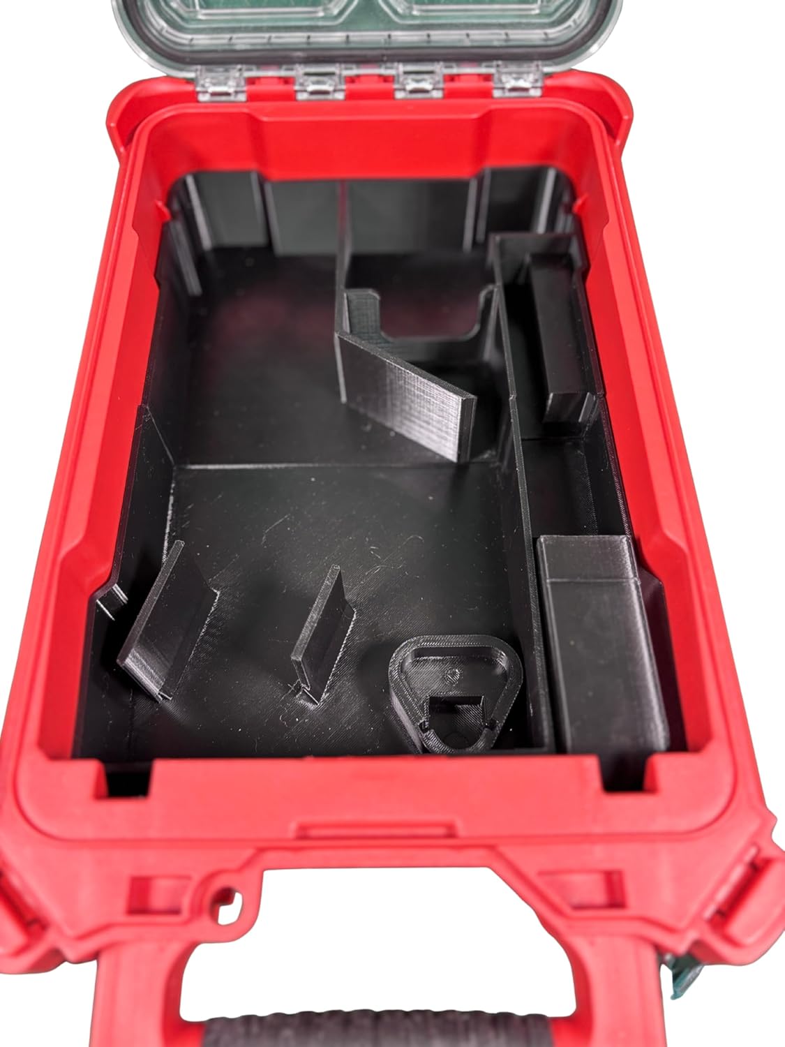 M12 Hackzall Organizer Insert for Milwaukee Packout Tool Box 48-22-8435, Fits Hackzall 2420-20 and 2520-20, PETG Tool Storage with Saw Blade Holder. Printed in Michigan