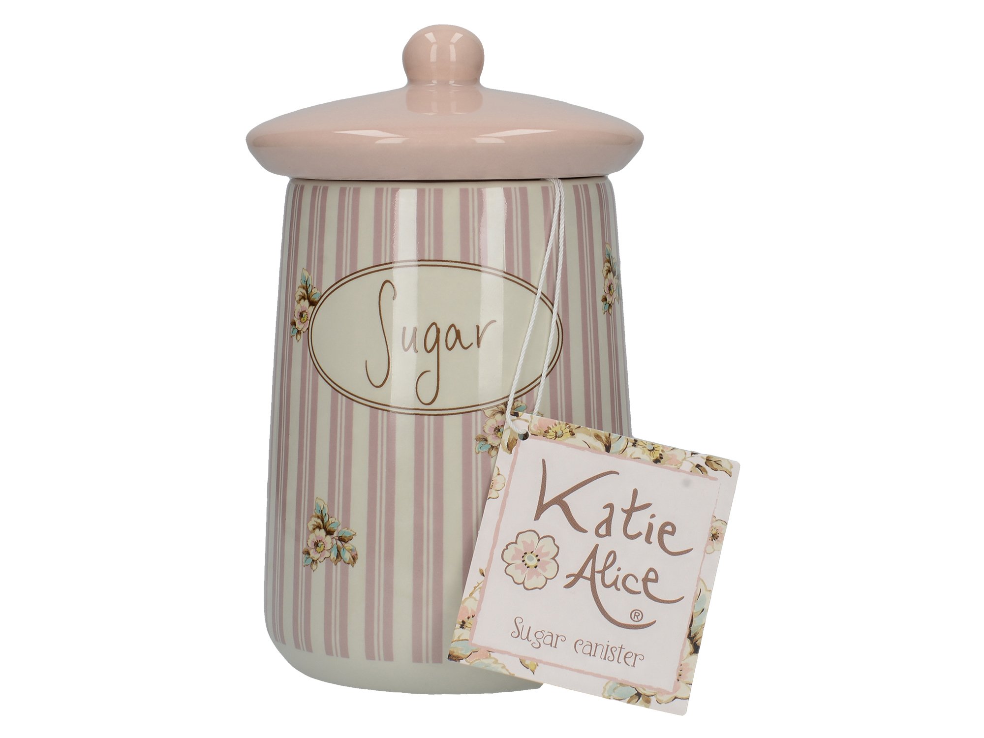 Katie Alice “Cottage Flower” Ceramic Sugar Jar by Creative Tops