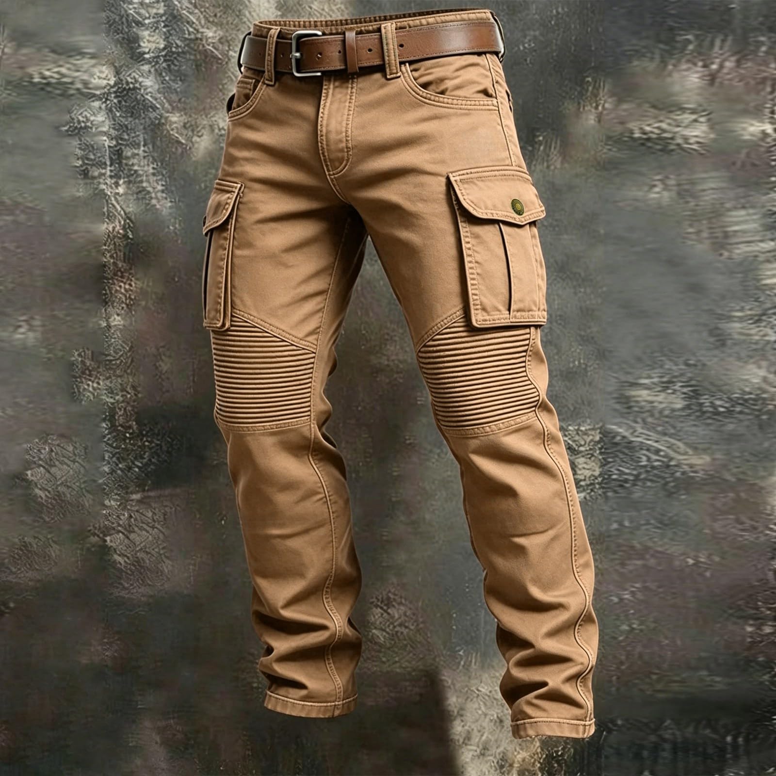 SOOUICKER Herren Cargohose Stretch Baumwolle Outdoor