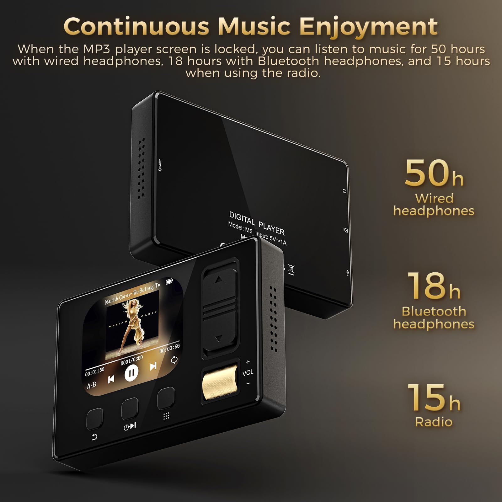 Amazon.com: MP3 Player with Bluetooth 5.3, Diofox MP3 & MP4 Player