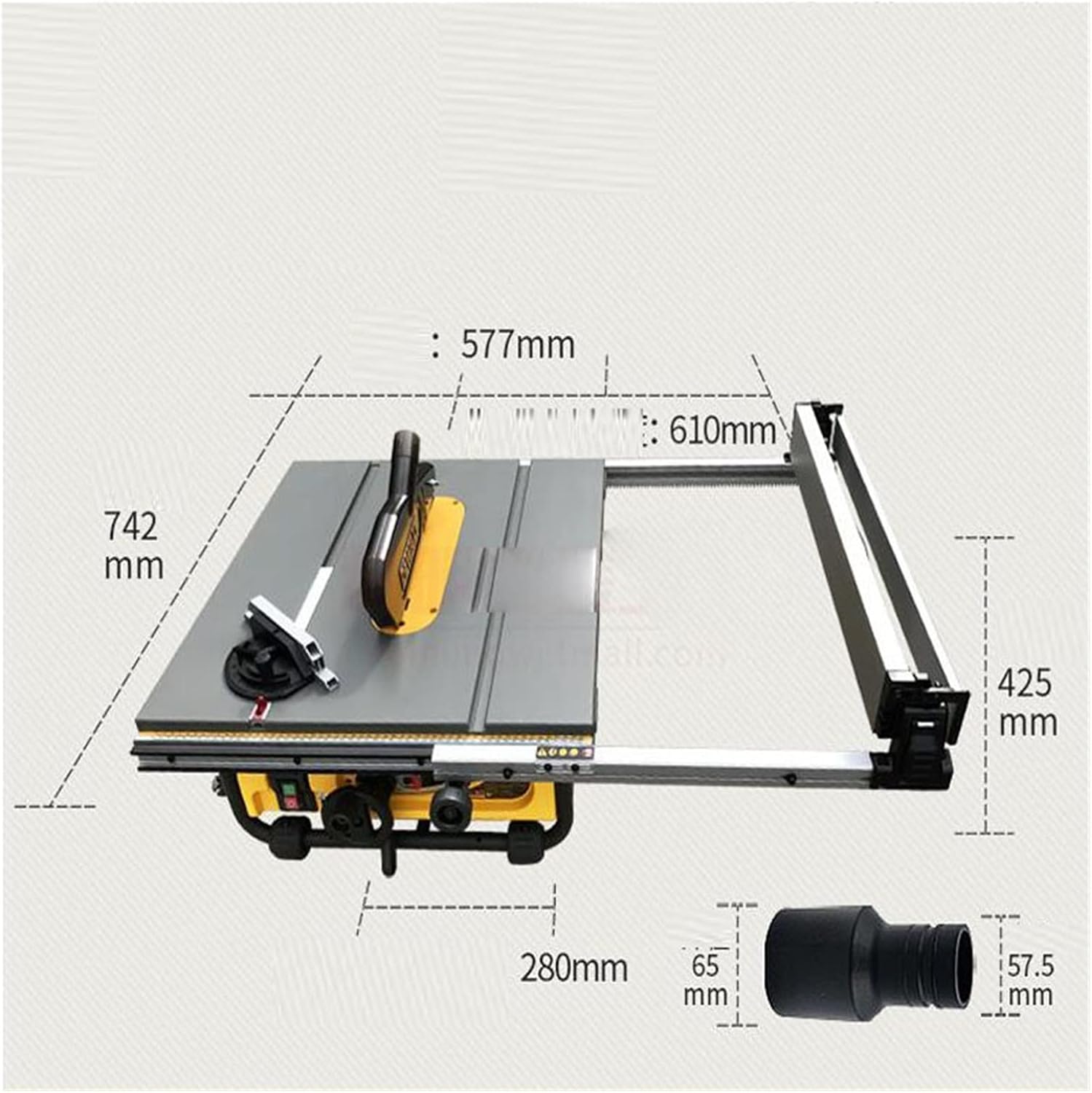 Woodworking Table Saw Household Small Mini Multi-Function Cutting Machine 10 Inch DW745