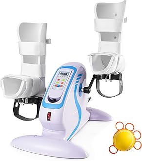 Motorized Pedal Exerciser, Electric Pedal Exerciser for Arm and Leg Low Impact Exercise Rehabilitation, No Resistance, Suitable for Seated Leg Exercise and Arm Exercise for Elderly People