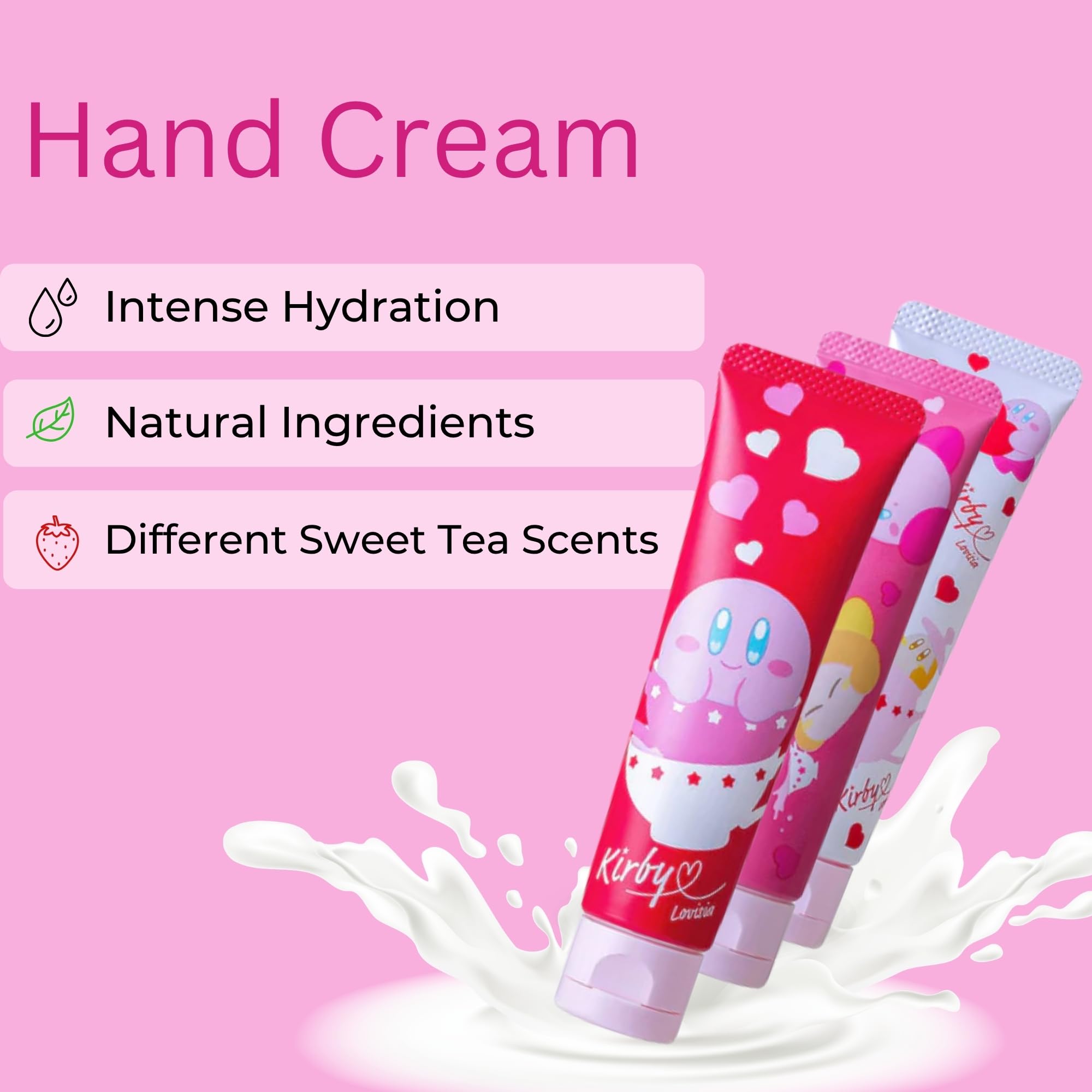Amazon.com : Lovisia Kirby Cute Hand Cream Gift Set for Girls