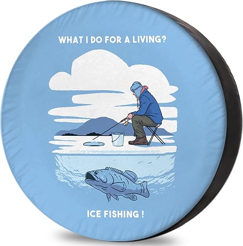 Cubierta de repuesto para neumáticos de pesca en hielo, accesorios de campamento para neumático de repuesto resistente a la intemperie, universal