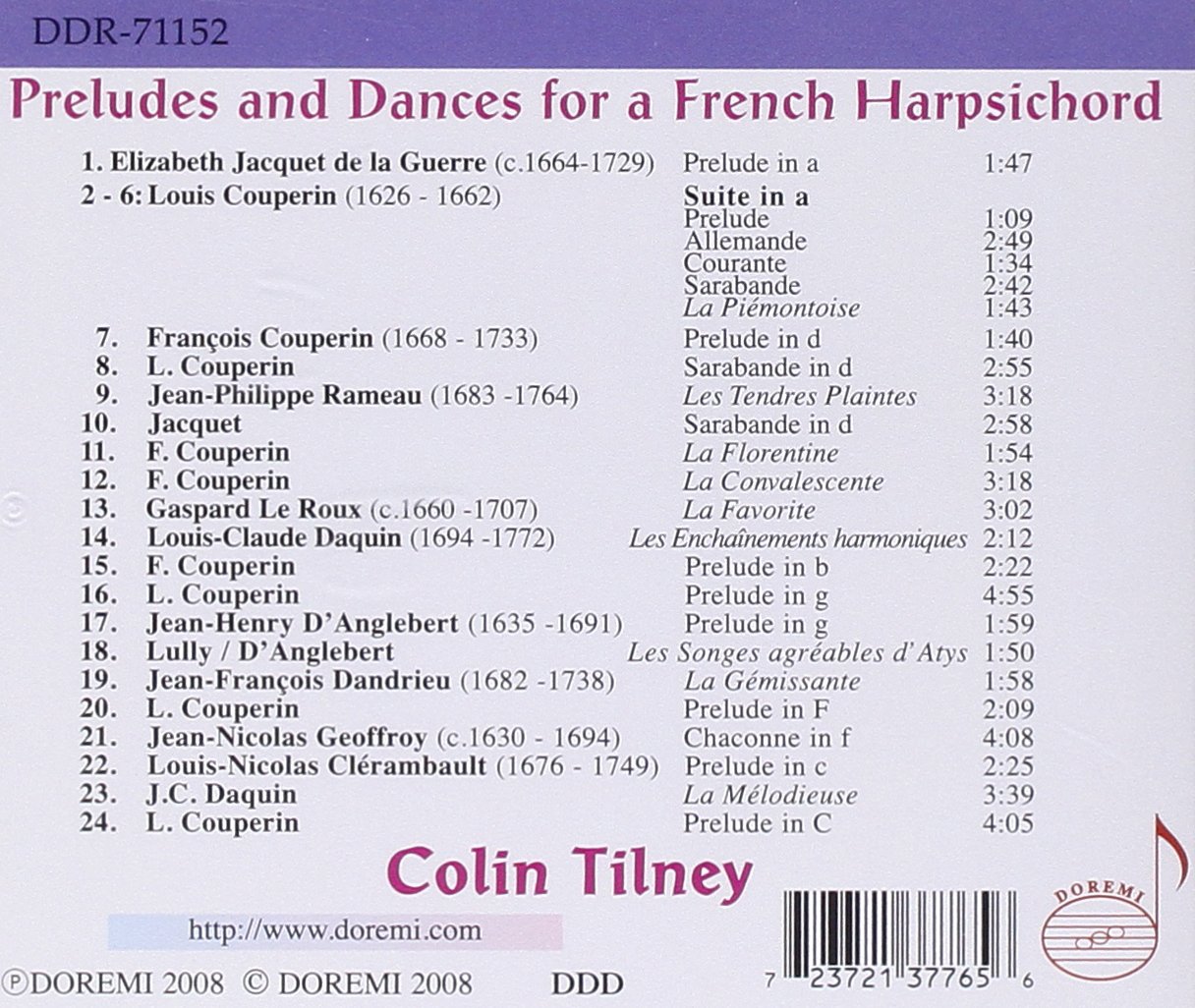 Preludes & Dances for a French Harpsichord
