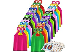 Superhero Capes and Masks for Wonder Woman Birthday Party