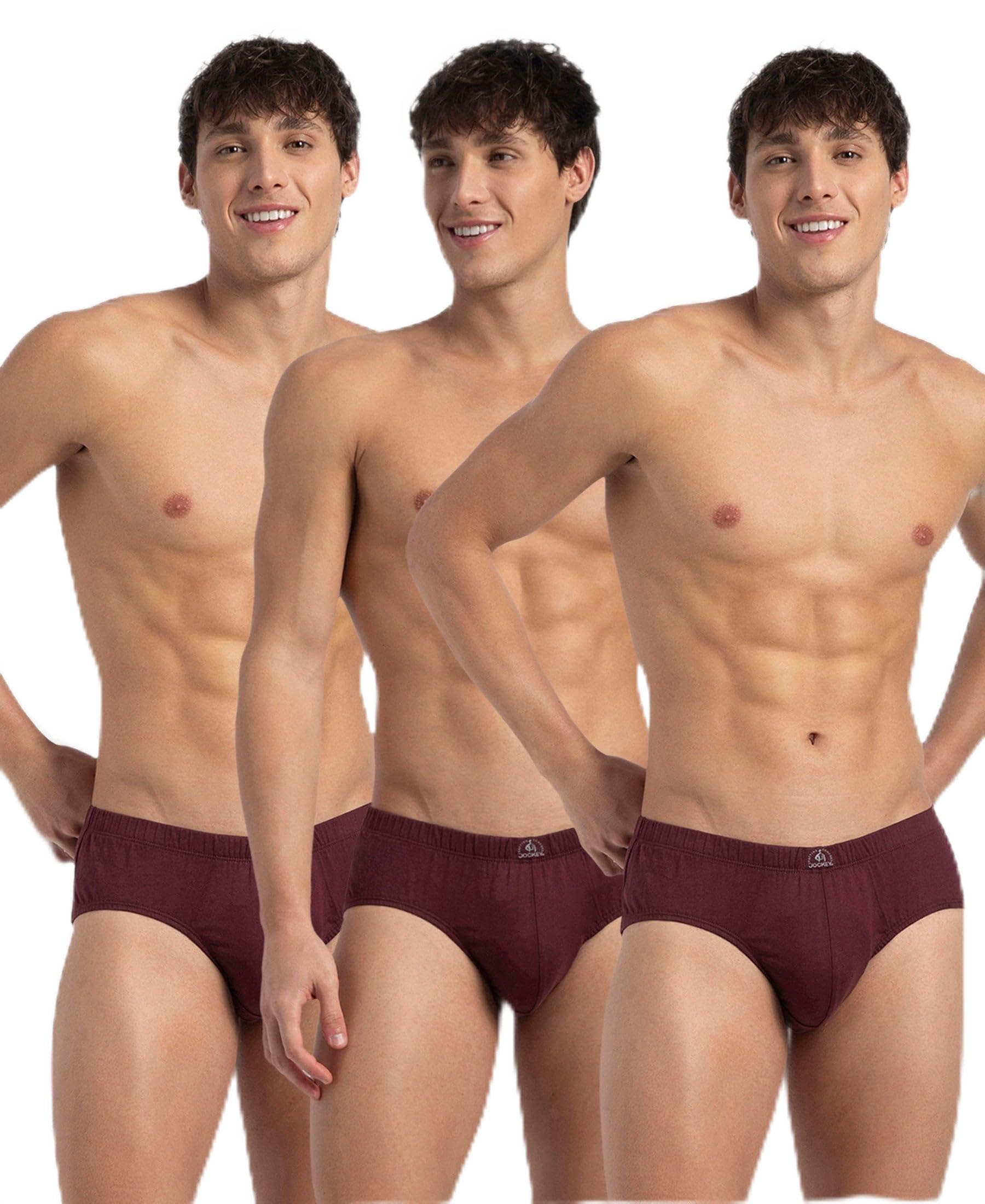 8035 Men's Super Combed Cotton Solid Brief with Ultrasoft Concealed Waistband (Pack of 3)_Port Royale_XXL-image-25