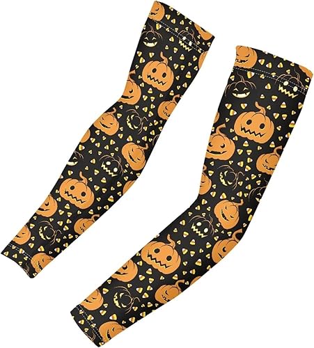 GIFTPUZZ Fundas de brazo de protección solar mangas de compresión UV manga de enfriamiento para deportes