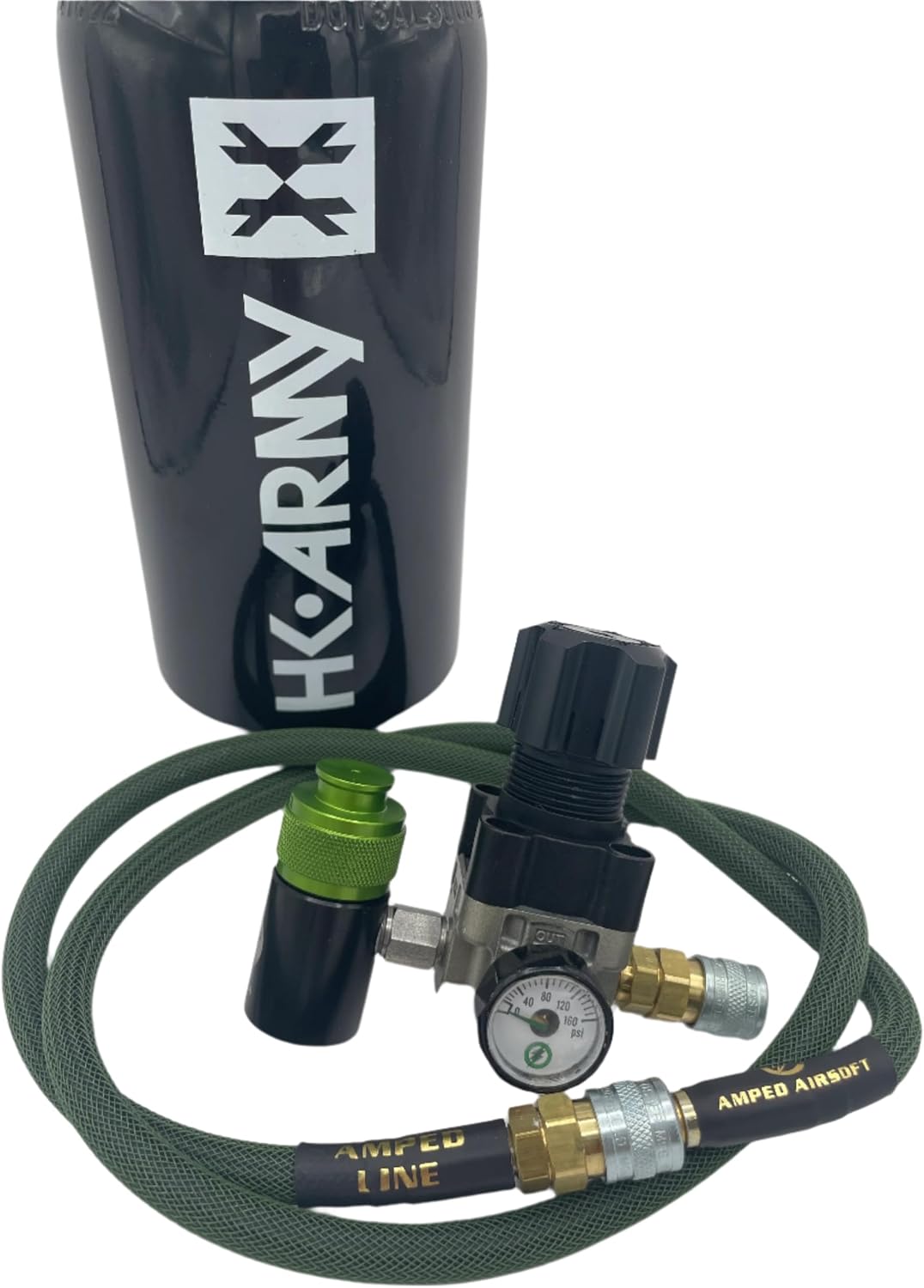 Clover Airsoft-HPA Player Package! Airsoft HPA Player Kit with Low Pressure Tank, Regulator and Hose, Compatible with All Major HPA Engines