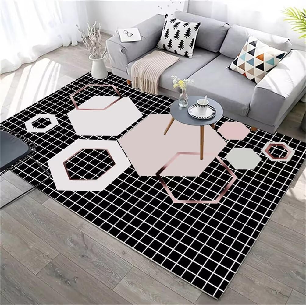 Tapis chambre enfant fille 100x150 résistant aux taches et durable
