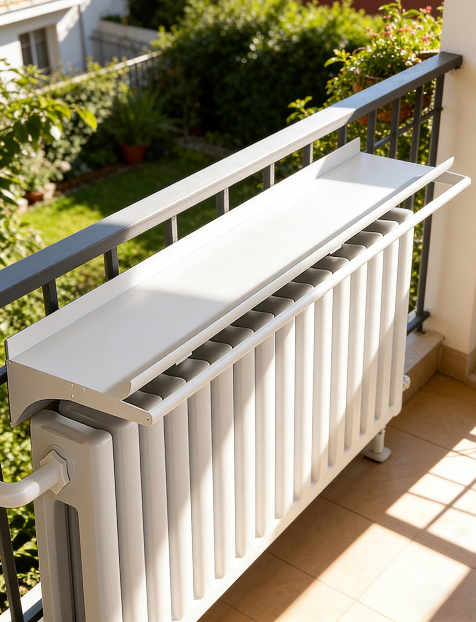 Étagère de radiateur porte-serviettes housse thermique amovible pour petit espace