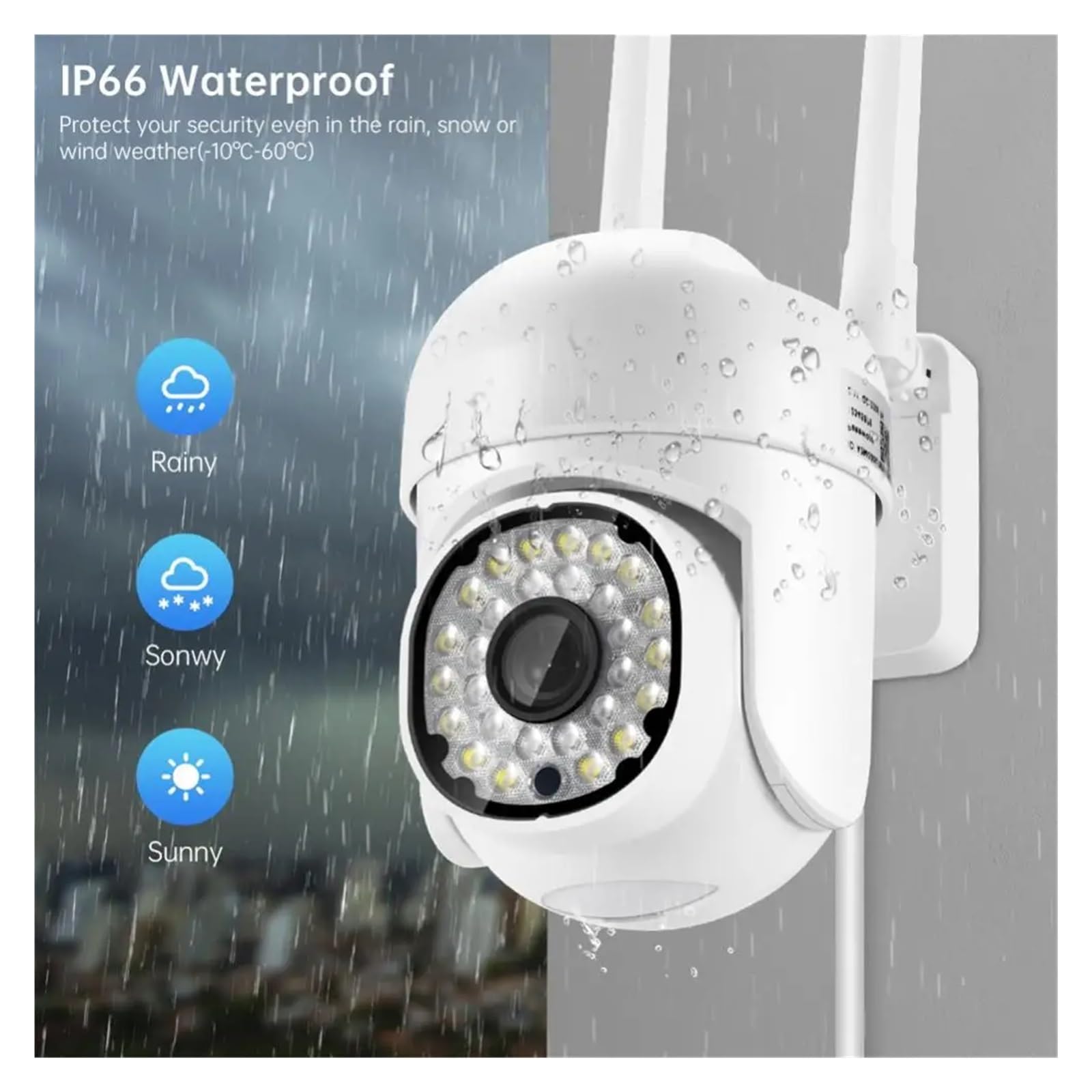 Caméra IP extérieure WiFi 2MP PTZ