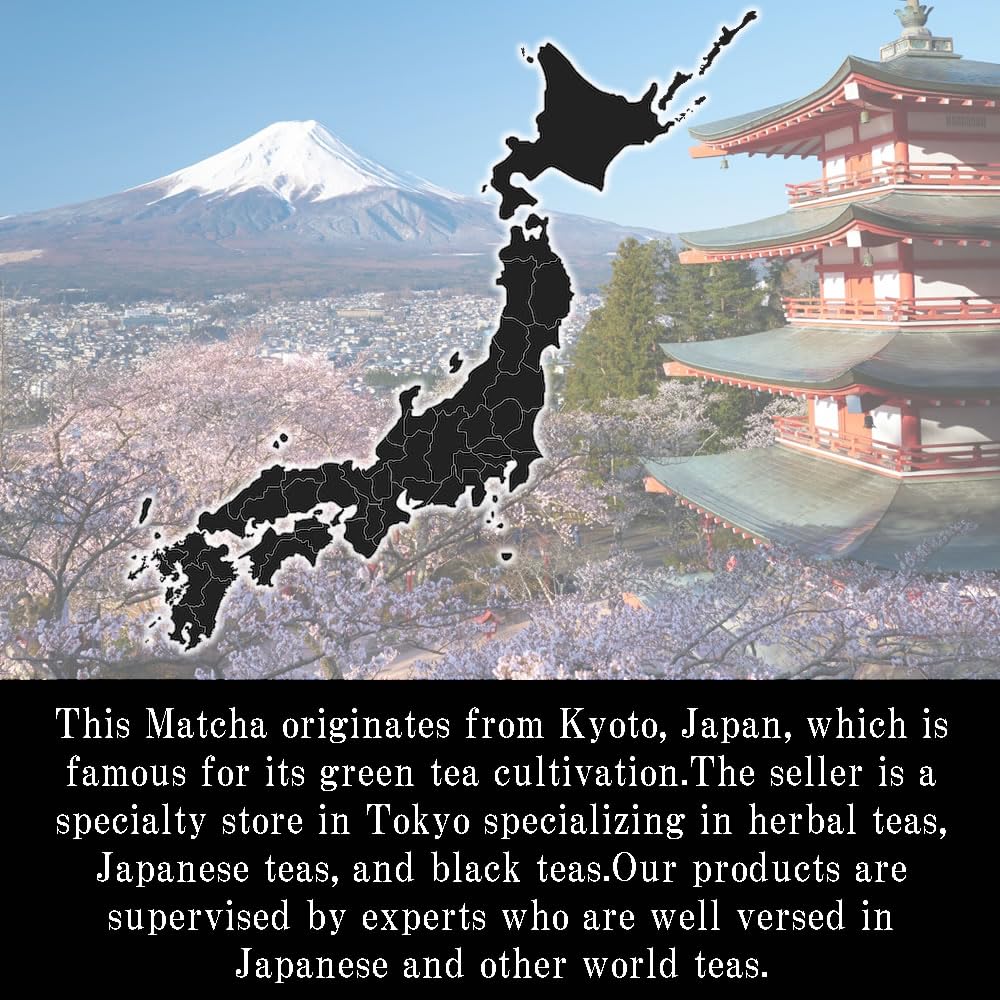 zencha - Japan Kyoto Organic Green Tea Matcha Powder - brilliant dark green - 100% naturally ceremonial grade - zen tea - (1.76 Ounce)