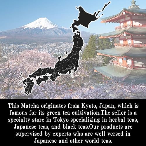 Miniatura 4 de zencha - Polvo matcha de té verde orgánico de Japón Kyoto - verde oscuro brillante - grado ceremonial 100% natural - té zen - (1.76 onzas)