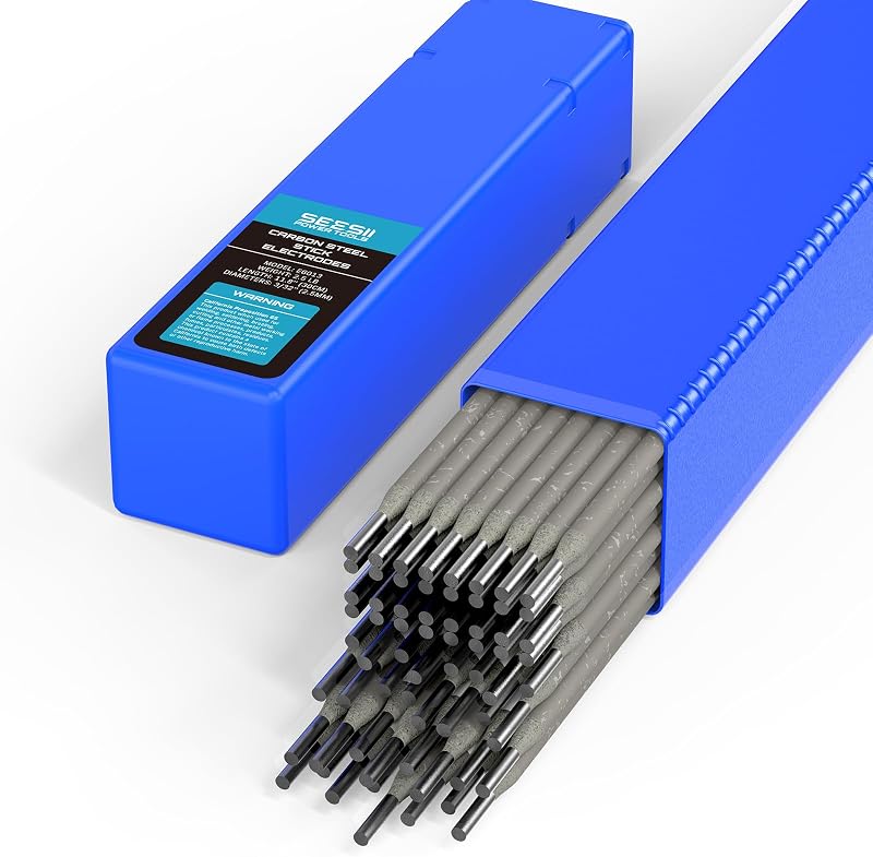 Electrodos de varilla de acero al carbono Seesii E6013 2.5LB 3/32'' para soldadura por arco, varillas de soldadura para reparación de viviendas