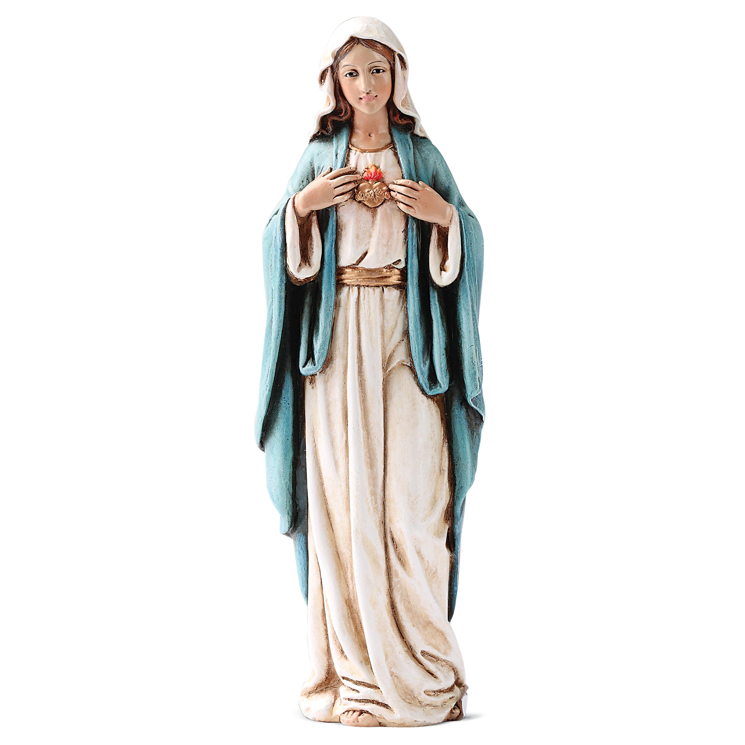 Joseph's Studio White, Blue Renaissance Collection By Roman Exclusive Immaculate Heart Of Mary Figurine, 6-Inch