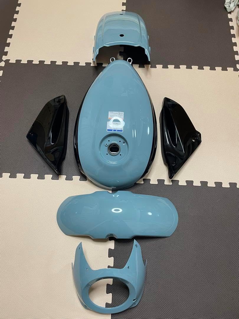 エリミネーター400新車外しタンクセット ブルー×ブラック