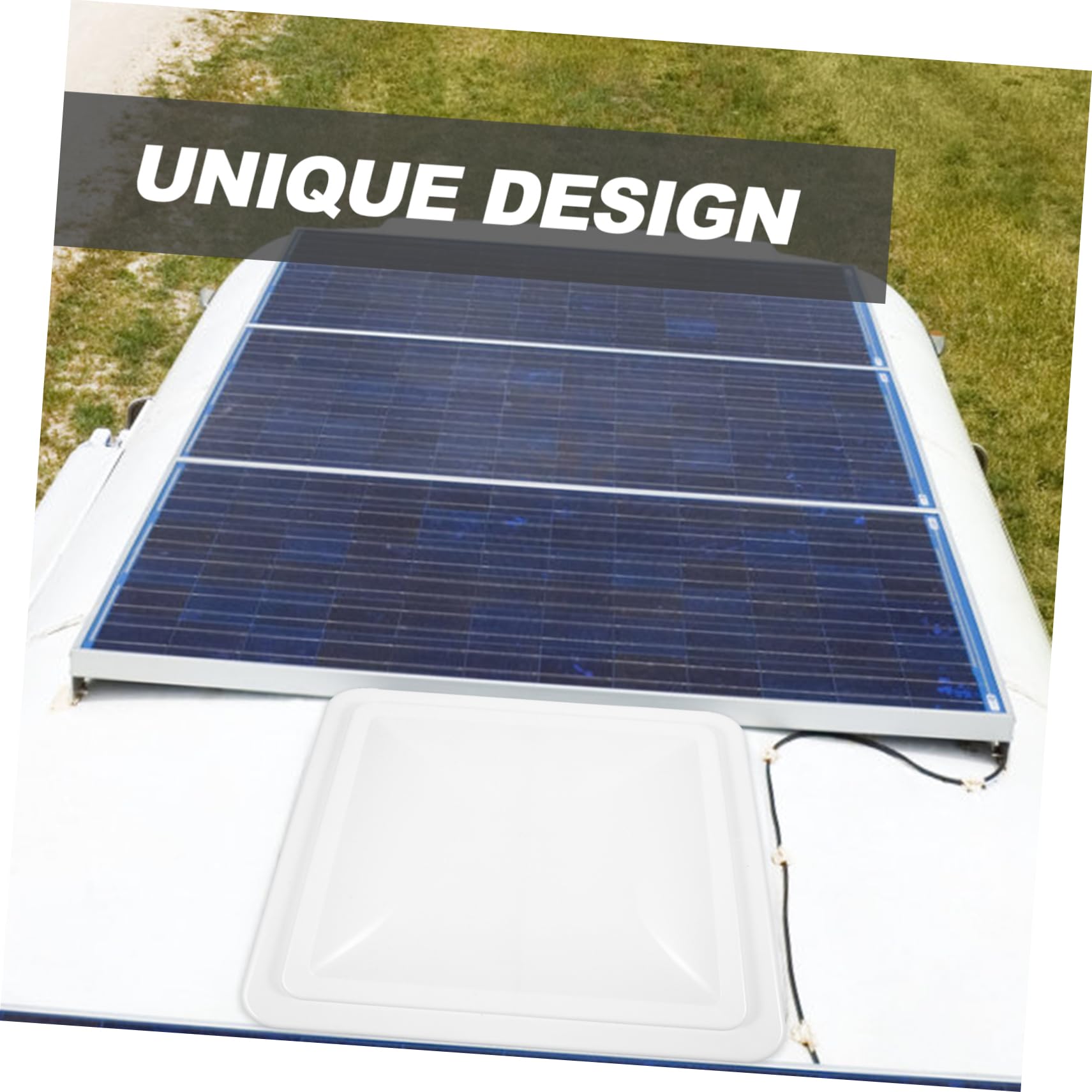 Copertura in Plastica Bianca e Ventilazione Isolante Termico di Ventilazione 14x14 Pollici Accessorio Essenziale per Camper per Tetto Rv e Motorhome