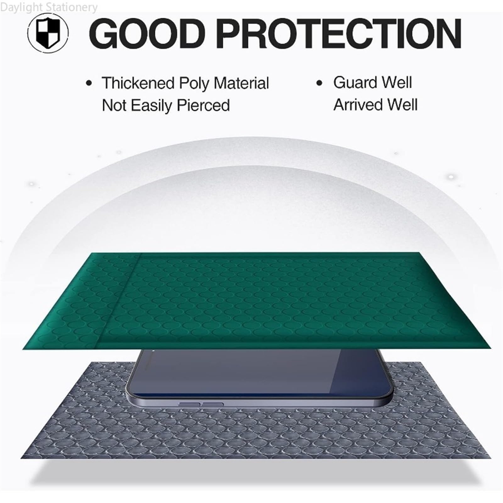 Buste Imbottite per Spedizioni 50Pcs Green Bubble Mailer Bubble Padded Mailing Envelopes Mailer Poly for Packaging Self Seal Bag Bubble Padding(100 PCS 20.5X 28)