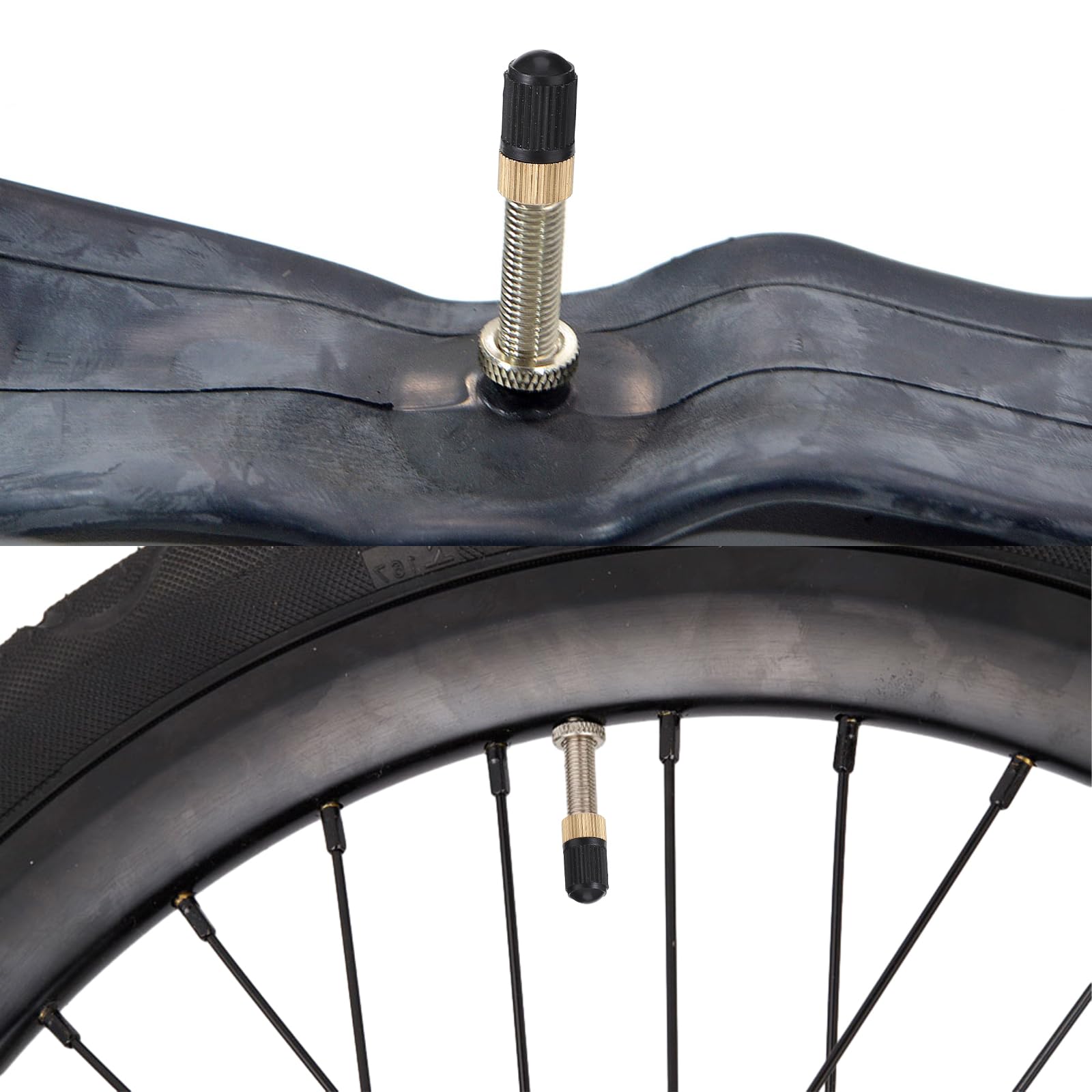 Adattatore Convertitore Presta-Schrader In Lega Di Alluminio Per