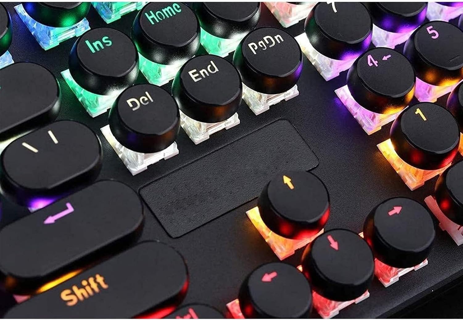 Klawiatura mechaniczna i myszek combo, przełączniki Blue Red Switch, 104 klawisze RU/US, przewodowa klawiatura gamingowa Anti-ghost RGB/Mix Podświetlenie LED B(