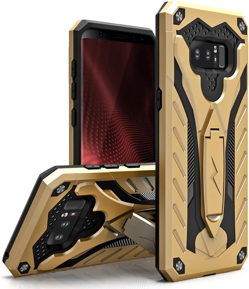 ZIZO Static Series for Samsung Galaxy Note 8 Case Military Grade Drop Tested with Built in Kickstand Gold Black