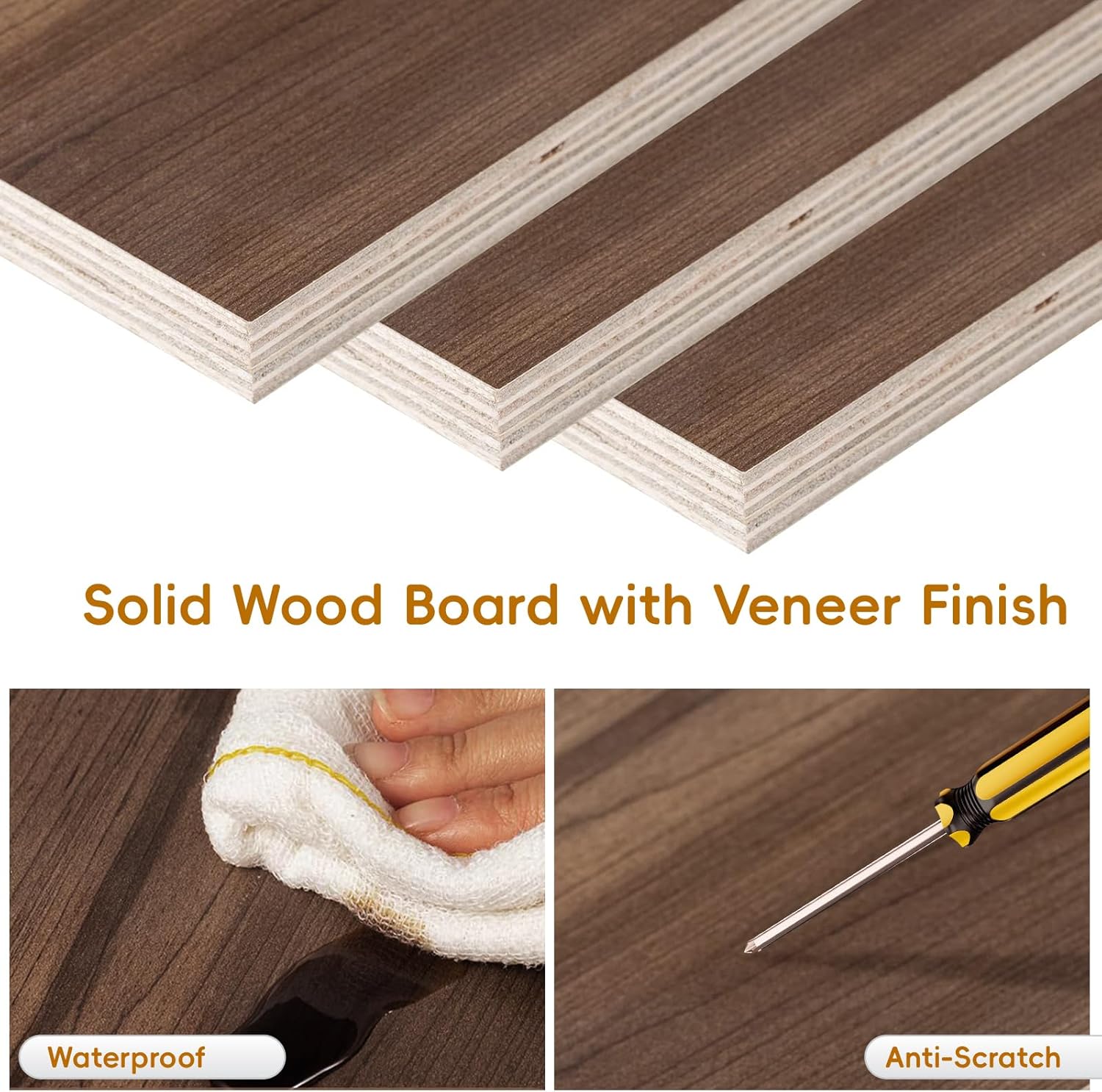 Floating Solid Wood Console Table, 32'' Wall Mounted Narrow Entryway Table with Storage Shelf, Modern Couch Table Small Entry Way Tables for Entryway, Front Hall, Hallway (Walnut, 31.5IN)