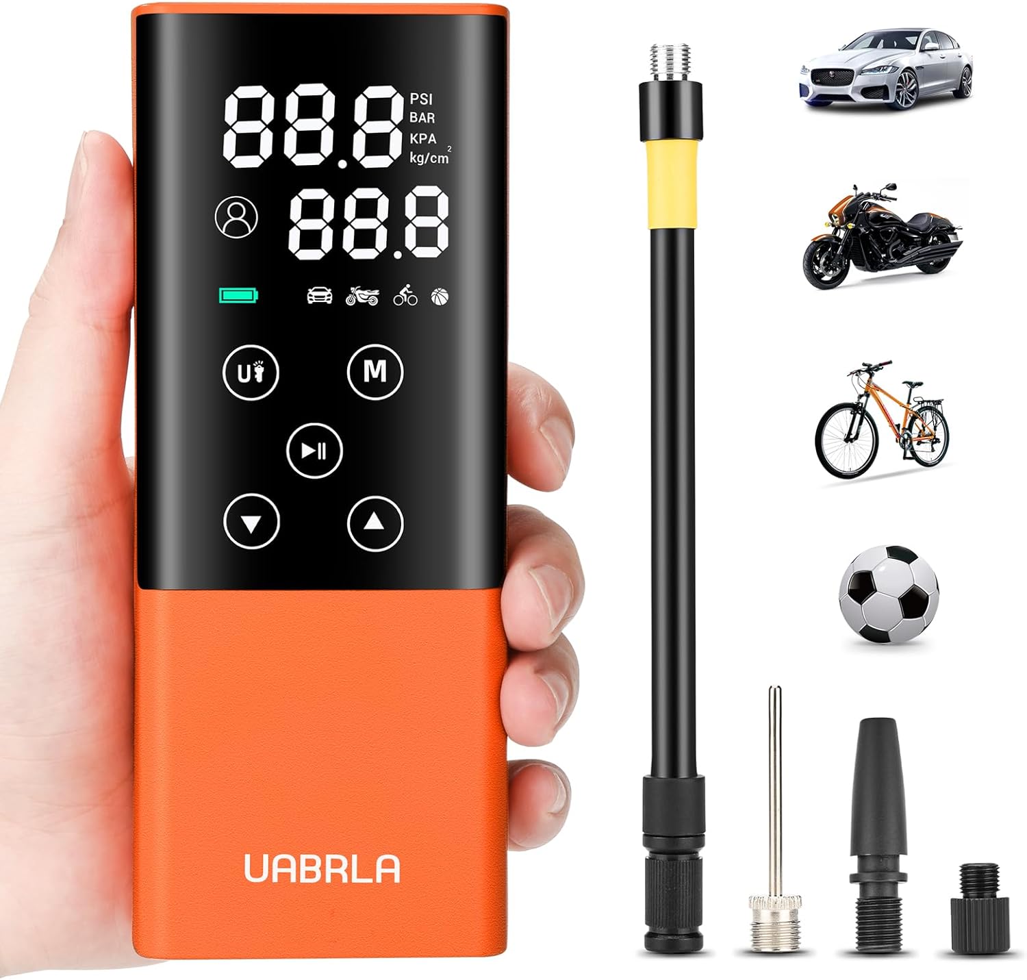 UABRLA Tire Inflator Portable Air Compressor, 2X Faster