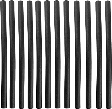 Trampoline Pole Covers 1.26 inch Diameter Replacement, Trampoline Pole Foam Sleeves,38''Length, Protective Tube, Black, Set of 12