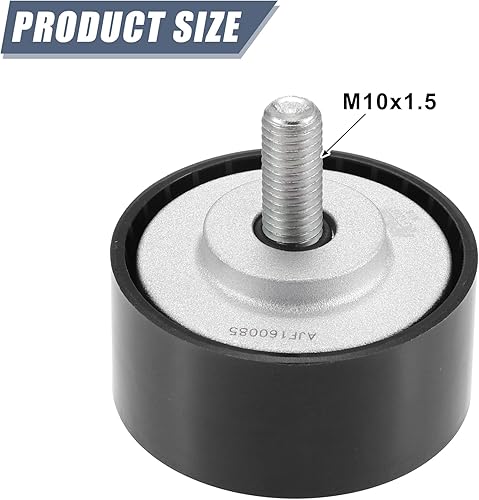 Miniatura 3 de X AUTOHAUX 022145276 - Polea guía de desviación para correa de transmisión de accesorios para automóvil Volkswagen CC 2009-2016 para Volkswagen