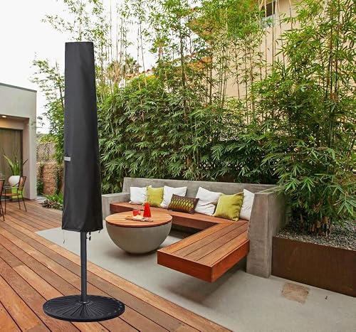 Garden Balsam Umbrella Cover for 6ft to 9ft Patio Umbrellas, Waterproof and Durable Market Umbrella Cover with Zipper W/o Rod